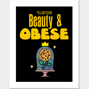 Beauty & Obese Joke Shirt Posters and Art